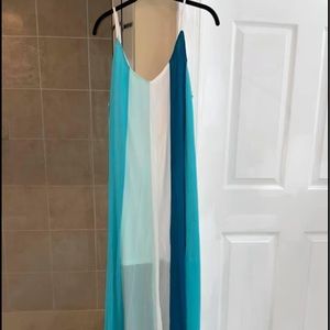 Color block Maxi Dress